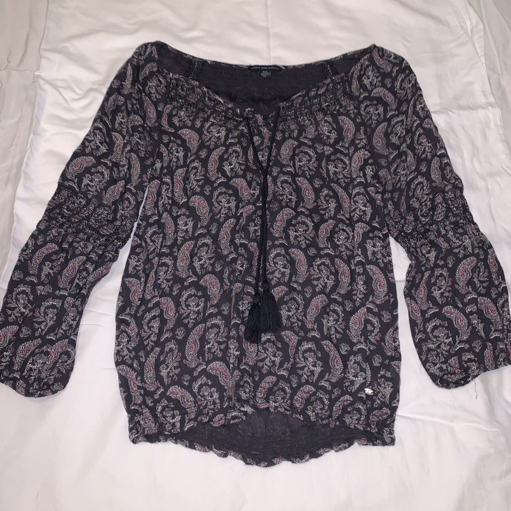American Eagle Paisley Blouse